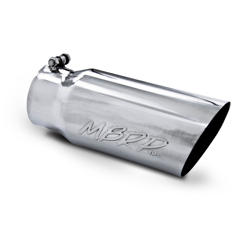 MBRP Universal Tip 5 O.D. Angled Single Walled 4 inlet 12 length - MBRP PT5052