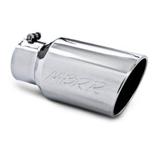 Load image into Gallery viewer, MBRP Universal Tip 6 O.D. Angled Rolled End 4 inlet 12 length - MBRP PT5073