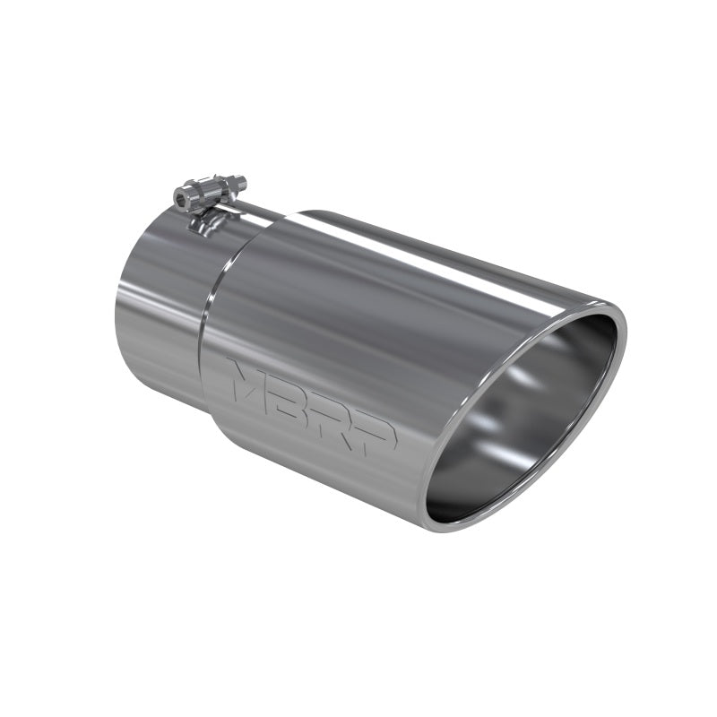 MBRP Universal Tip 6 O.D. Angled Rolled End 5 inlet 12 length - MBRP PT5075