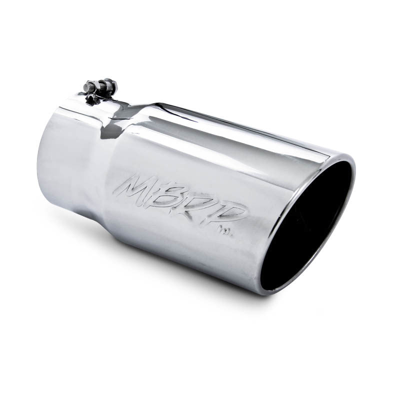 MBRP Universal Tip 6 O.D. Angled Rolled End 5 inlet 12 length - MBRP PT5075