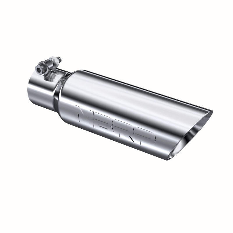 MBRP Universal Tip 3in O.D. Dual Wall Angled 2 inlet 12 length - MBRP PT5106
