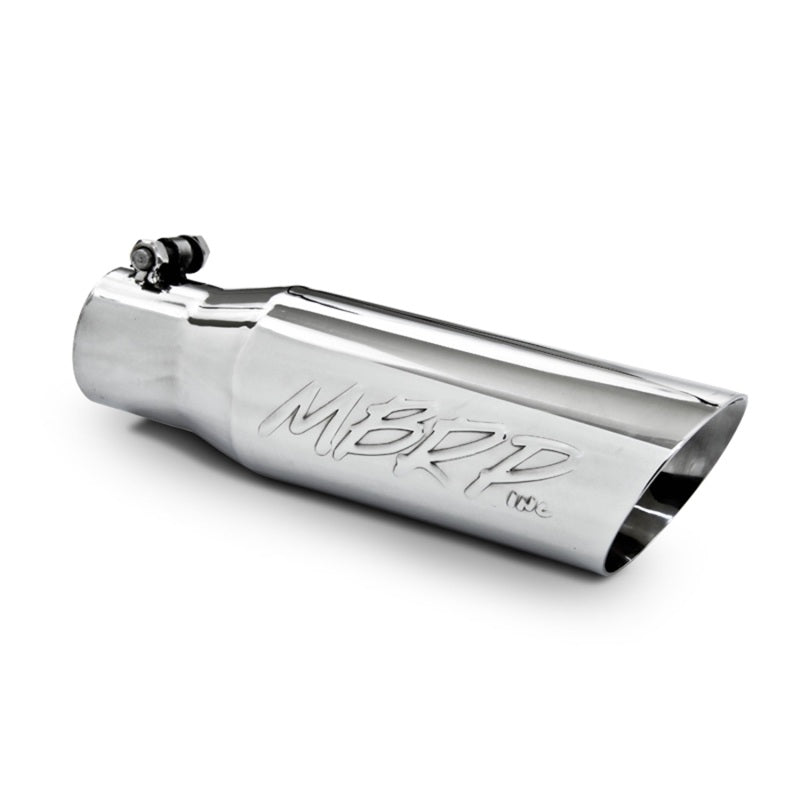 MBRP Universal Tip 3in O.D. Dual Wall Angled 2 inlet 12 length - MBRP PT5106