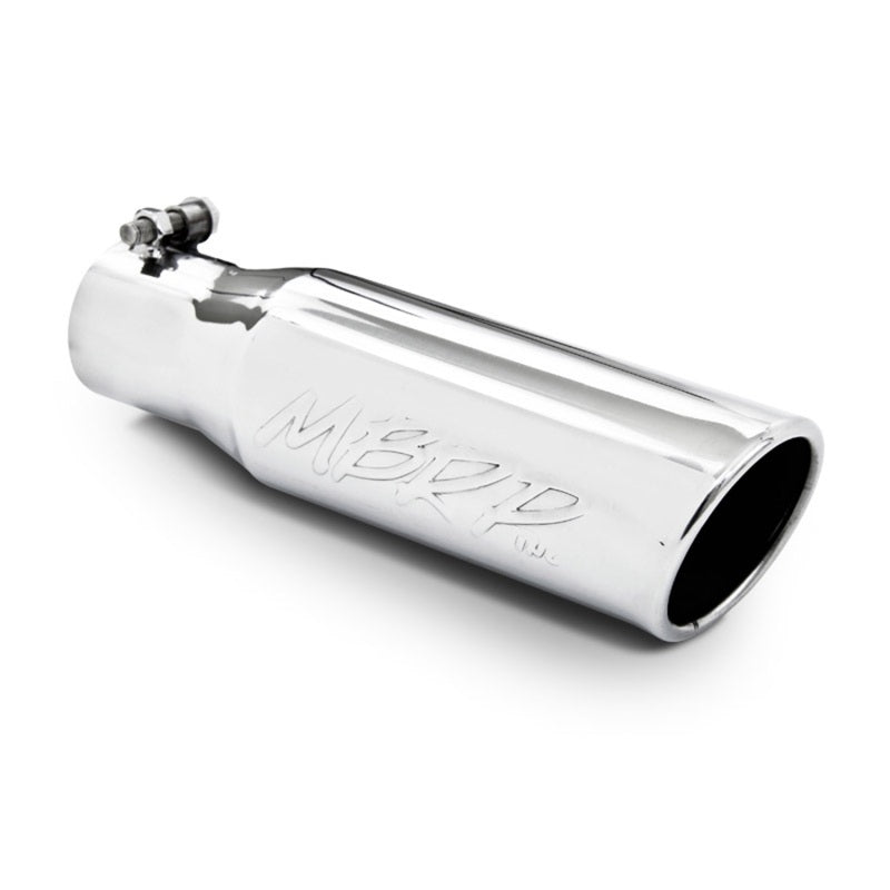 MBRP Universal Tip 3in O.D. Angled Rolled End 2 inlet 10 length - MBRP PT5113