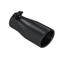 Load image into Gallery viewer, MBRP Universal Tip 2.5 O.D. Oval End 3.75 Inlet 10in length - Black Finish - MBRP PT5116BLK