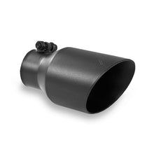 Load image into Gallery viewer, MBRP Universal 4in OD Dual Wall Angled 2.5in Inlet 8in Lgth Exhaust Tip - Black - MBRP PT5123BLK