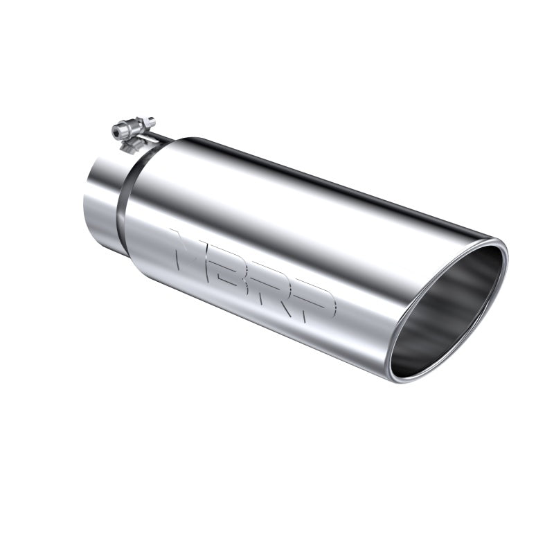 MBRP Universal Tip 6in OD Angled Rolled End 5in Inlet 18in Lgth T304 Exhaust - MBRP PT5125