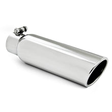Load image into Gallery viewer, MBRP Universal Tip 3.5in OD 2.5in Inlet 12in L Angled Cut Rolled End Clampless No-Weld T304 - MBRP PT5148