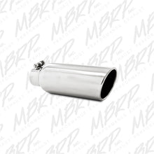 Load image into Gallery viewer, MBRP Universal Tip 4in OD 2.5in Inlet 12in Length Angled Cut Rolled End Clampless No-Weld T304 - MBRP PT5150