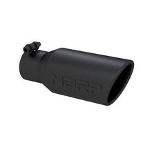 Load image into Gallery viewer, MBRP Universal Angled Rolled End Tip 4in OD / 2-3/4in Inlet / 10in Length - Black - MBRP PT5157BLK