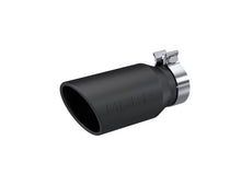 Load image into Gallery viewer, MBRP Universal Tip 4.5in OD / 3.2in Inlet / 10in Length / Angled Cut Rolled End - Black - MBRP PT5196BLK