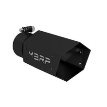 Load image into Gallery viewer, MBRP Universal 4in Hex Tip 3in Inlet 10in Length w/ Logo - Black Coated - Black Ops Auto Works