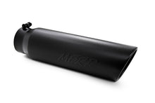 Load image into Gallery viewer, MBRP Universal 5in OD Angled Rolled End 4in Inlet 18in Lgth Black Finish Exhaust Tip - Black Ops Auto Works