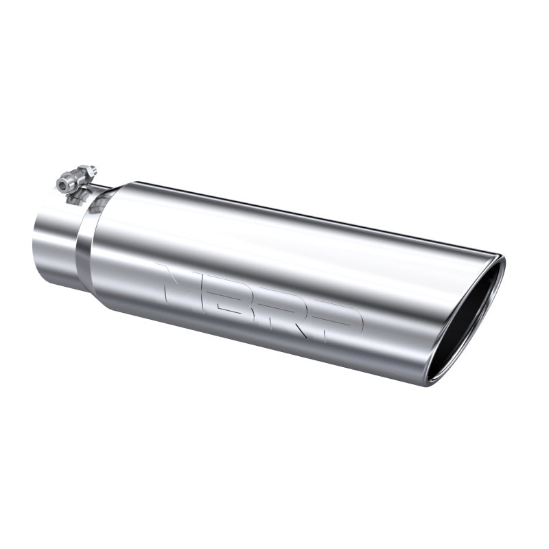 MBRP Universal 5in OD Angled Rolled End 4in Inlet 18in Lgth T304 Exhaust Tip - Black Ops Auto Works