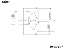 Load image into Gallery viewer, MBRP Universal Carbon Fiber Dual Tip 3.5in OD/2.5in Inlet - Black Ops Auto Works