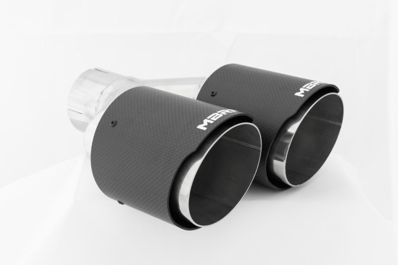 MBRP Universal Carbon Fiber Dual Tip 4in OD/2.5in Inlet - Black Ops Auto Works