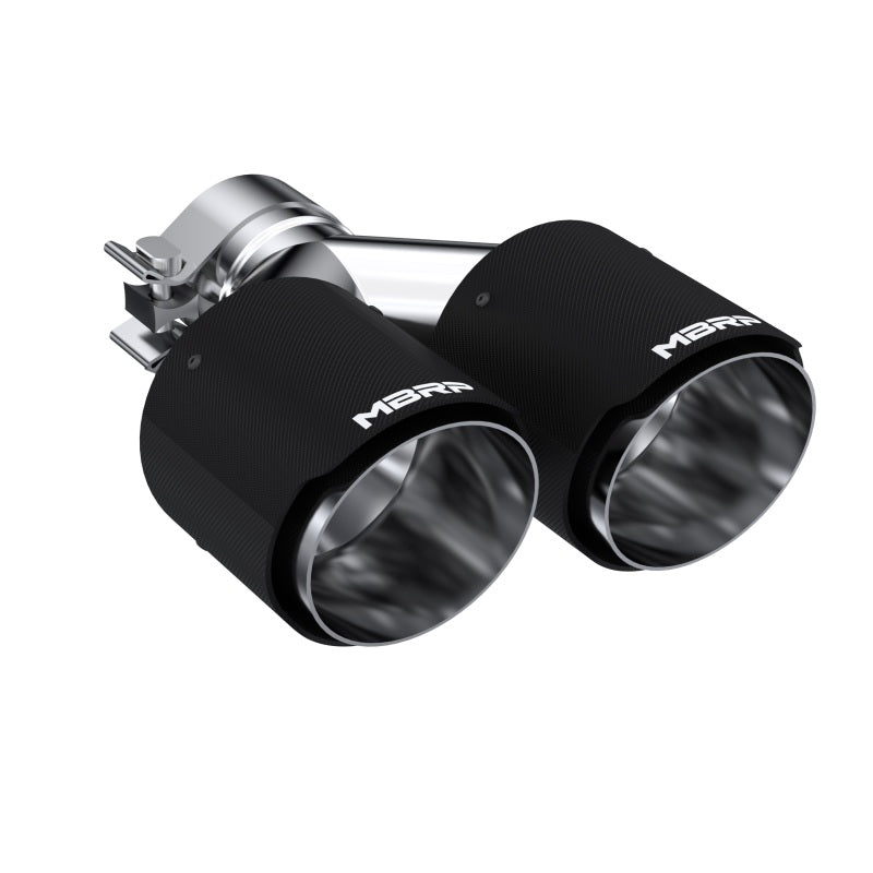 MBRP Universal Carbon Fiber Dual Tip 4in OD/2.5in Inlet - Black Ops Auto Works