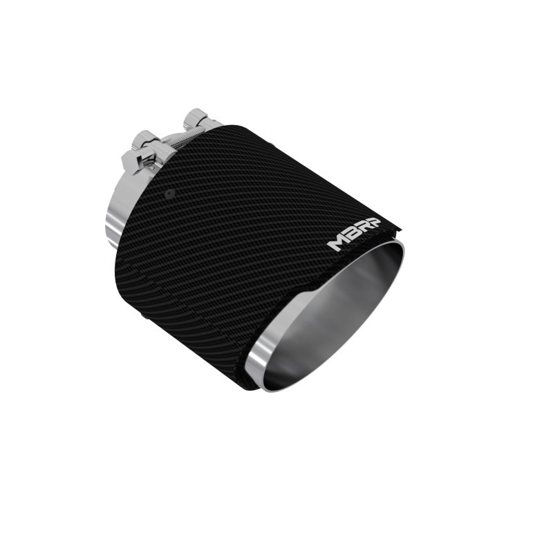 MBRP Universal Carbon Fiber Tip, 3in. ID./5in. OD./ 6.13in L. Angle Cut Dual Wall - Black Ops Auto Works