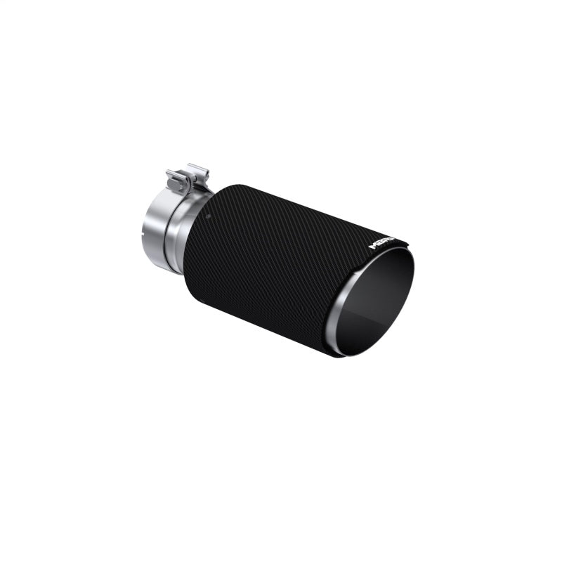 MBRP Universal Carbon Fiber Tip 6in OD/4in Inlet/12in L - Angle Cut Tip MBRP MBRPT5072CF