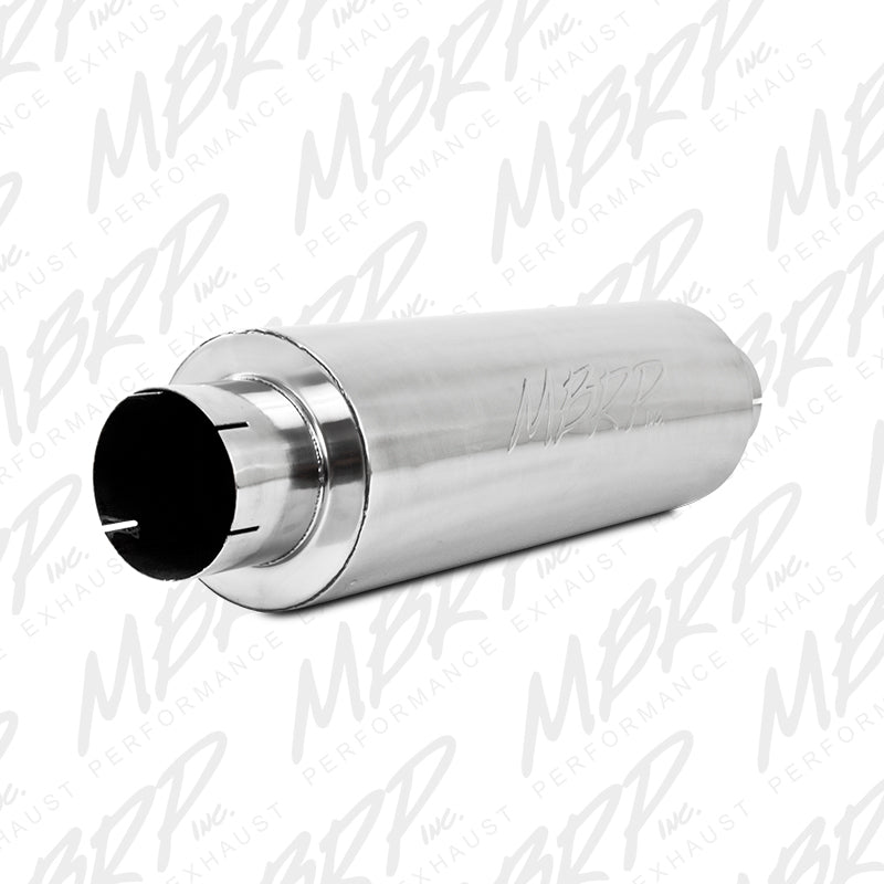 MBRP Universal Quiet Tone Muffler 5in Inlet /Outlet 8in Dia Body 31in Overall - Black Ops Auto Works
