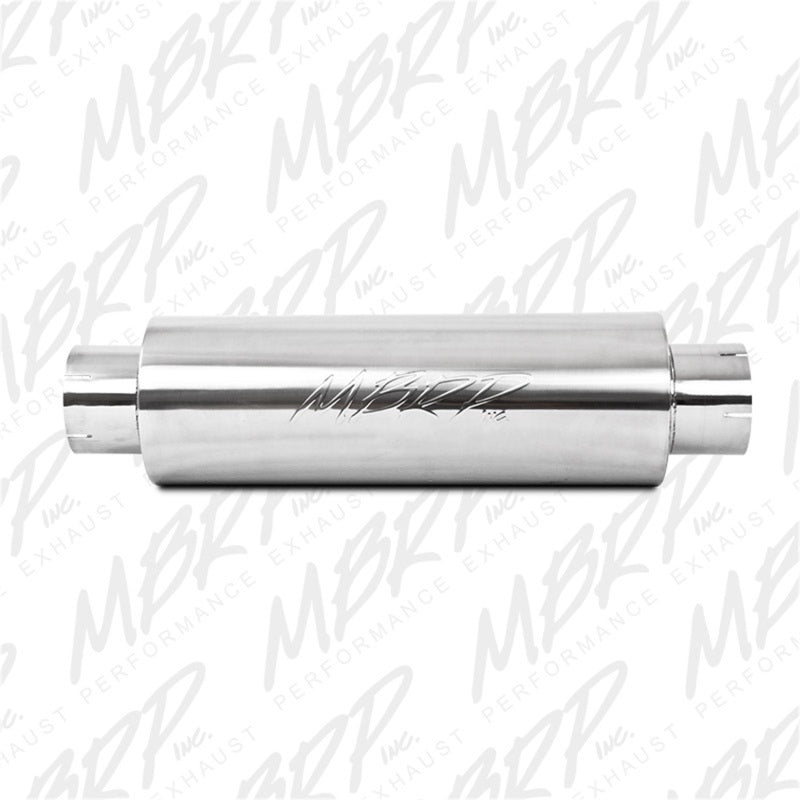 MBRP Universal Quiet Tone Muffler 5in Inlet /Outlet 8in Dia Body 31in Overall - Black Ops Auto Works
