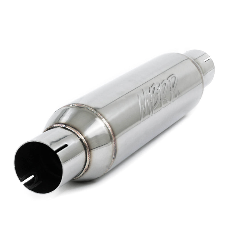 MBRP Universal Resonator 2.5in inlet/outlet 16in body 20in overall T304 - Black Ops Auto Works