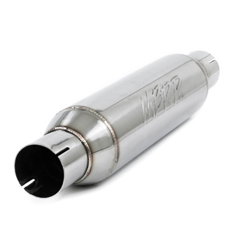 MBRP Universal Resonator 2.5in inlet/outlet 16in body 20in overall T304 - Black Ops Auto Works