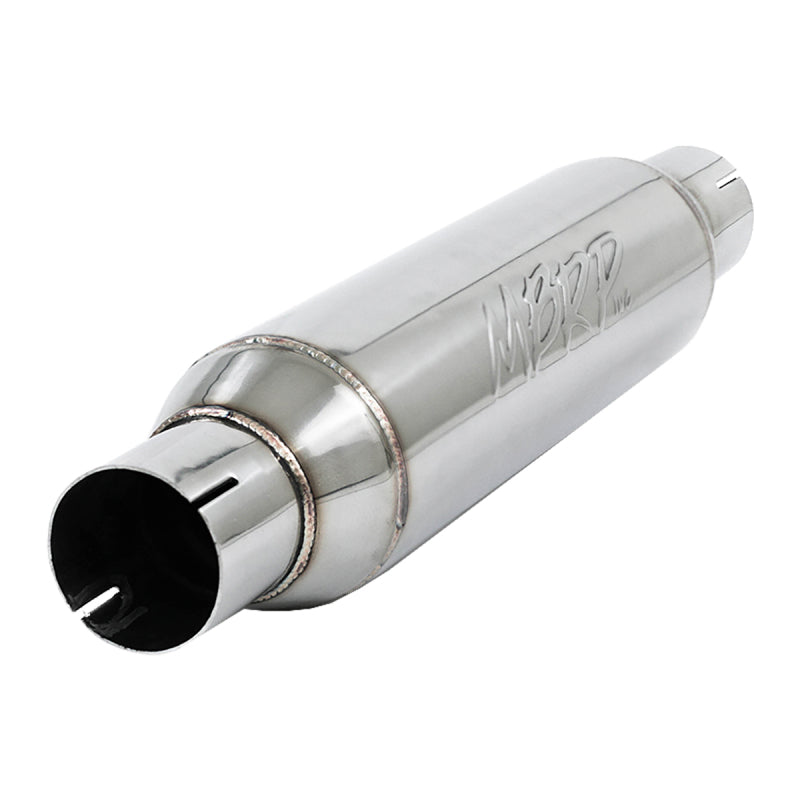 MBRP Universal Resonator 2.5in inlet/outlet 16in body 20in overall T304 - Black Ops Auto Works
