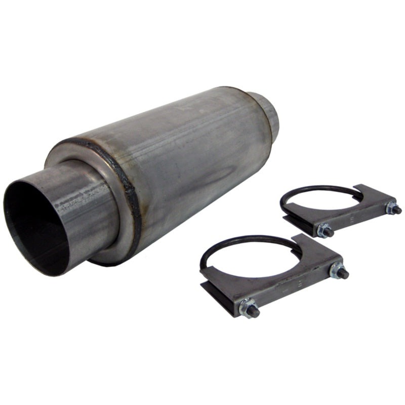 MBRP Universal Resonator 4 Inlet /Outlet 12 Body 18 Overall Aluminized - Black Ops Auto Works
