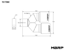 Load image into Gallery viewer, MBRP Universal T304 SS Dual Burnt End Tip 3.5in OD/2.5in Inlet - Black Ops Auto Works