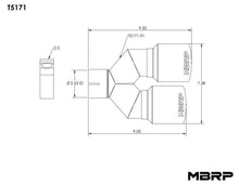 Load image into Gallery viewer, MBRP Universal T304 SS Dual Tip 3.5in OD/2.5in Inlet - Black Ops Auto Works