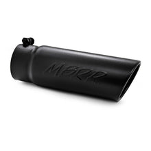 Load image into Gallery viewer, MBRP Universal Tip 4 O.D. Angled Rolled End 3.5 inlet 10 length- Black Finish - Black Ops Auto Works