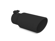Load image into Gallery viewer, MBRP Universal Tip 4in OD 3in Inlet 10in Length Angled Rolled End Black - Black Ops Auto Works