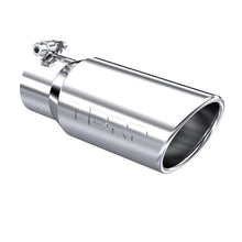 Load image into Gallery viewer, MBRP Universal Tip 4in OD 3in Inlet 10in Length Angled Rolled End T304 - Black Ops Auto Works