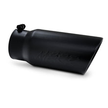 Load image into Gallery viewer, MBRP Universal Tip 5 O.D. Angled Rolled End 4 inlet 12 length - Black Finish - Black Ops Auto Works