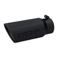 Load image into Gallery viewer, MBRP Universal Tip 5 O.D. Angled Rolled End 4 inlet 12 length - Black Finish - Black Ops Auto Works