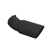 Load image into Gallery viewer, MBRP Universal Tip 6in OD 5in Inlet 15.5in Length 30 Deg Bend Angled Rolled End Black - Black Ops Auto Works