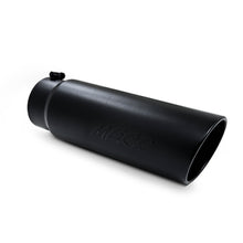 Load image into Gallery viewer, MBRP Universal Tip 6in OD Angled Rolled End 5in Inlet 18in Lgth Black Finish Exhaust - Black Ops Auto Works