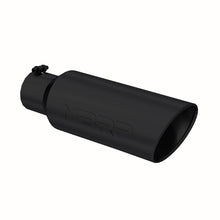 Load image into Gallery viewer, MBRP Universal Tip 6in OD Rolled End 4in Inlet 18in L Black Coated Exhaust Tip - Black Ops Auto Works