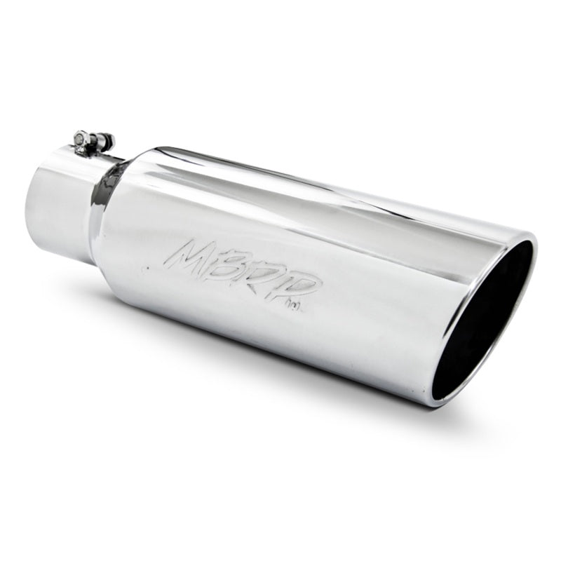 MBRP Universal Tip 6in OD Rolled End 4in Inlet 18in Length T304 - Black Ops Auto Works
