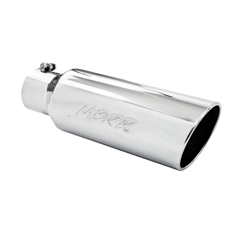 MBRP Universal Tip 6in OD Rolled End 4in Inlet 18in Length T304 - Black Ops Auto Works