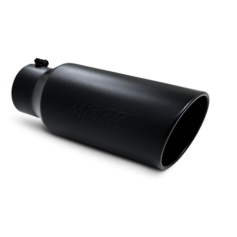 MBRP Universal Tip 7in O.D. Rolled End 5in inlet 18in length Black - Black Ops Auto Works