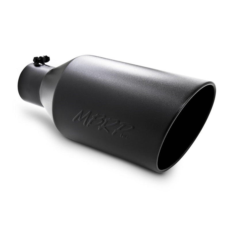 MBRP Universal Tip 8in O.D. Rolled End 4in inlet 18in length Black - Black Ops Auto Works