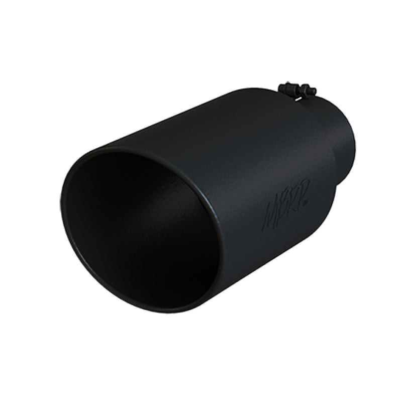 MBRP Universal Tip 8in OD Rolled End 5in Inlet 18in Length T304 - Black - Black Ops Auto Works