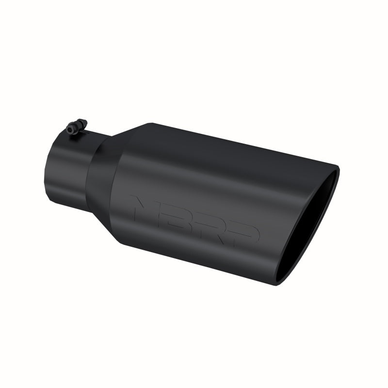 MBRP Universal Tip 8in OD Rolled End 5in Inlet 18in Length T304 - Black - Black Ops Auto Works