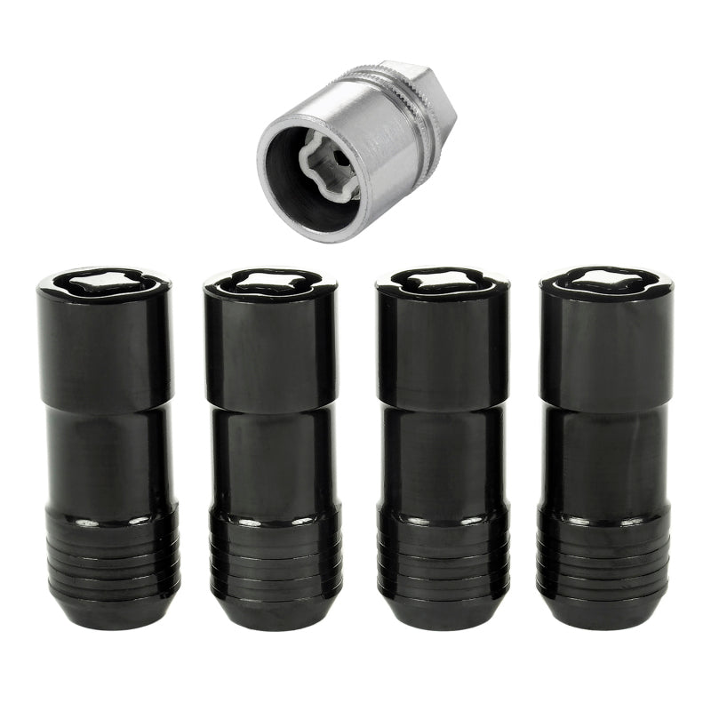 McGard 24208 set of four black wheel locks with key