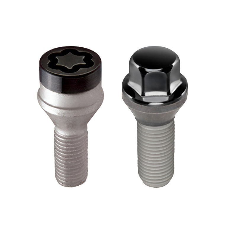 McGard 5 Lug Hex Install Kit w/Locks (Cone Seat Bolt) M14X1.5 / 17mm Hex / 30.5mm Shank L. - Black - Black Ops Auto Works