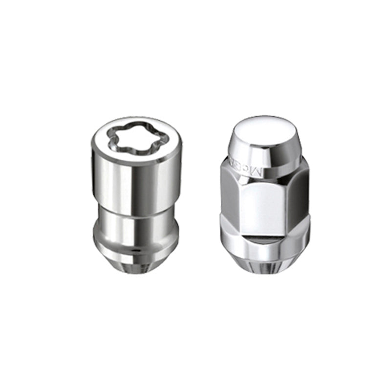 McGard 5 Lug Hex Install Kit w/Locks (Cone Seat Nut / Bulge) M12X1.5 / 3/4 Hex / 1.45in L - Chrome - Black Ops Auto Works