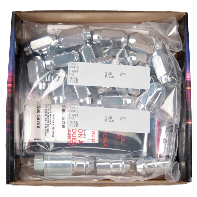 McGard 5 Lug Hex Install Kit w/Locks (Cone Seat Nut) M12X1.5 / 13/16 Hex / 1.5in. Length - Chrome - Black Ops Auto Works