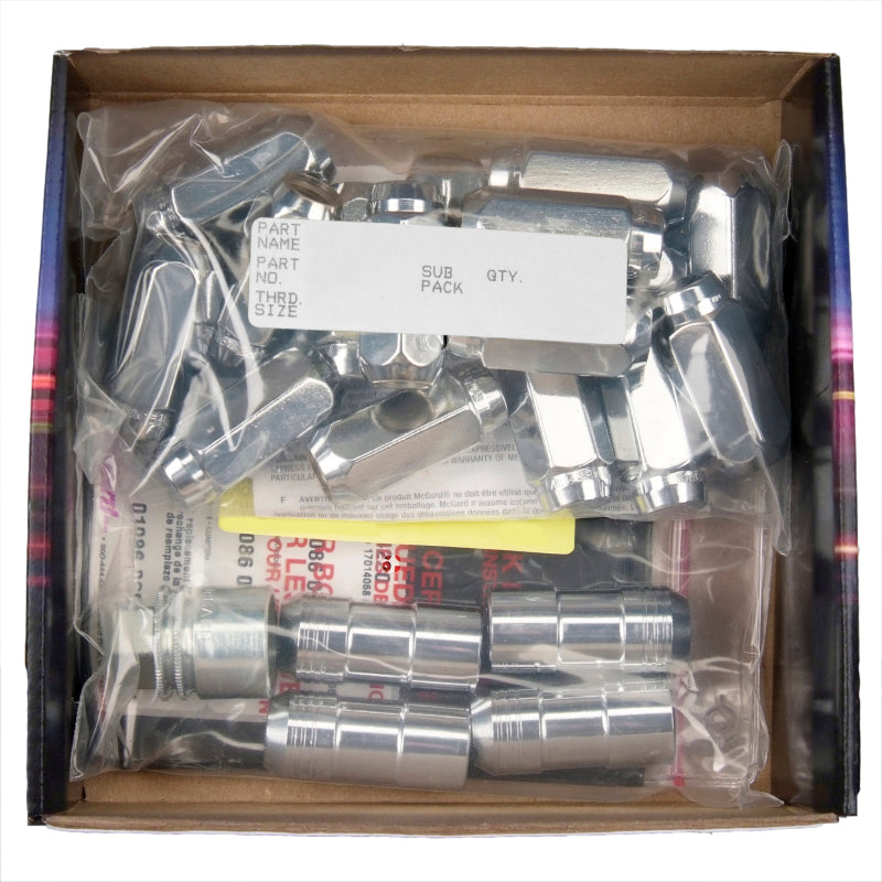 McGard 5 Lug Hex Install Kit w/Locks (Cone Seat Nut) M14X1.5 / 22mm Hex / 1.635in. Length - Chrome - Black Ops Auto Works