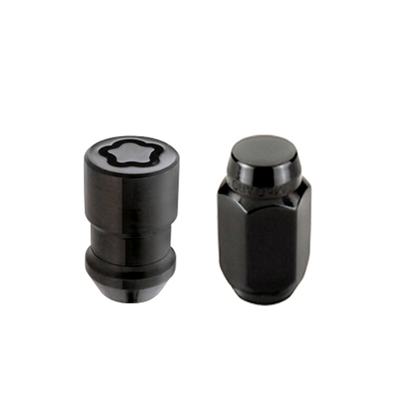 McGard 6 Lug Hex Install Kit w/Locks (Cone Seat Nut) M12X1.5 / 13/16 Hex / 1.5in. Length - Black - Black Ops Auto Works